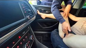 Interested stranger caught me feeling my pussy and helped me to cum