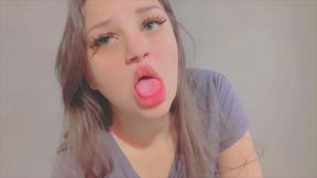 Joi Guided Handjob! Naughty brunette asks for milk