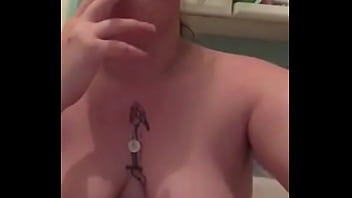 British bbw smoking naked