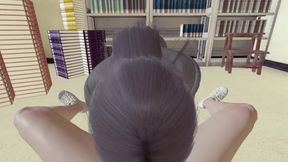 TEACHER HAS SEX WITH STUDENT IN THE LIBRARY taboo POV +18 3D HENTAI