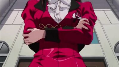 Big-titted anime maids lick and make out in steamy cartoon action