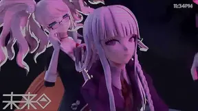Kirigiri Seduces Junko in Sultry Danganronpa Lesbian Tryst