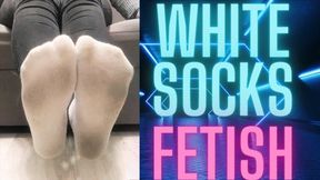 (85) WHITE SOCKS FETISH