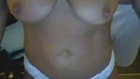 Big bouncy tits of my sizzling hot wifey on awesome webcam video