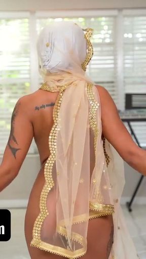 Muslim Cutie With Juicy Tits Babi Star Bends Over And Takes Fat Cock In Her Ass - Hijab Hookup   Clip 2
