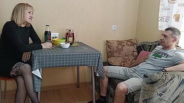 My cock-hungry next-door neighbor invited me for a little fucking