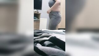 Step Milf Gets her Jeans Ripped Fuck and Creampied by a Long Ebony Cock (step Son Ejaculate)