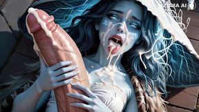 ranni de elden ring mostrando a buceta azul gostosa ( ai gerou, peitos grandes, menina)