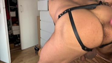 Trans Isa La Crux gets a blowjob from Daddy Dirty and then fucks him
