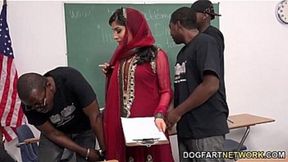 Nadia Ali Succumbs to Student Gang Pleasure