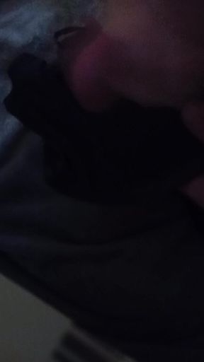 Thick Cum Shot in My Friends Black Push up Bra