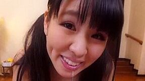 Black Haired Honey Deepthroating Your Dick