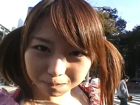 Mayura Hoshizuki Hot Asian lesbians kiss in public