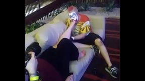 Foot Worshiping At The Hotel'_s Lobby