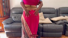 Shy Muslim Milf Moans Loud in Saree - Hijab Sex with Ass Pressing, Cuddling, Hard Mouth Fucking