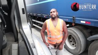 trucker crashing in the yard