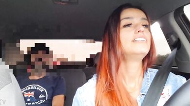 Uber ride turns to nasty public butt plug with Brazil solo show