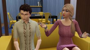 stepmom enters her virgin stepson bathroom while taking a bath to teach him how to have sex with a woman