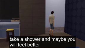 stepmom enters her virgin stepson bathroom while taking a bath to teach him how to have sex with a woman