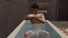 stepmom enters her virgin stepson bathroom while taking a bath to teach him how to have sex with a woman