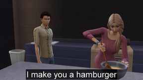 stepmom enters her virgin stepson bathroom while taking a bath to teach him how to have sex with a woman