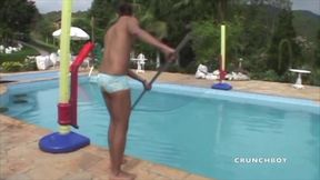 Exhib sex near swiiming pool for sexy latinos msucels boys
