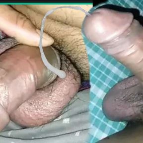 Soft to Hard Desi Huge Cock Close Up Dick