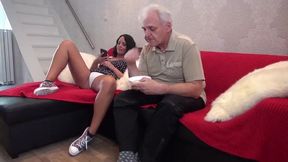 Old Man Gets the Full Sex Programme with a Horny Chick (bc)