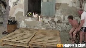 Sebastian Kane Dominates Bound Twink 18+ Alex Faux With Intense BDSM Wax Play