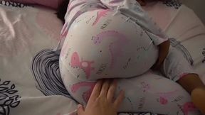 Cute latina PAWG gets her booty stroked ahead of romantic pussyfuck