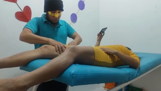 Hippie masseuse gives an additional service to a special client