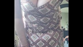 Indian aunty vacuuming