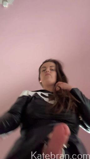 Mistress Kate Keeps yours Butt Clean open and spread your mouth with her strapon