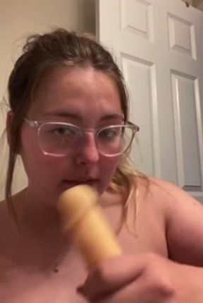 Naughty Violet Brunette Gives Jerk Off Instructions