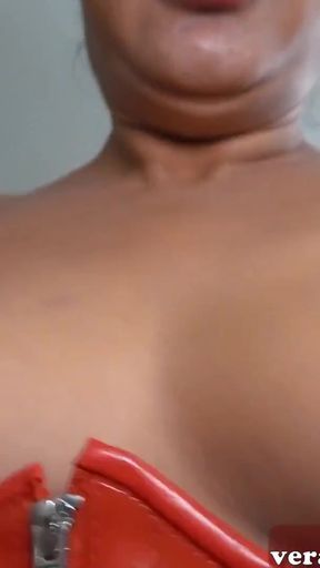 Captivating moment from &quot;German-Turkish slut with natural tits during a fuck date in a leather corset&quot;