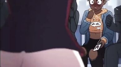 CREW FIGHTS OVER COCK IN FIERY ANIME SCENE