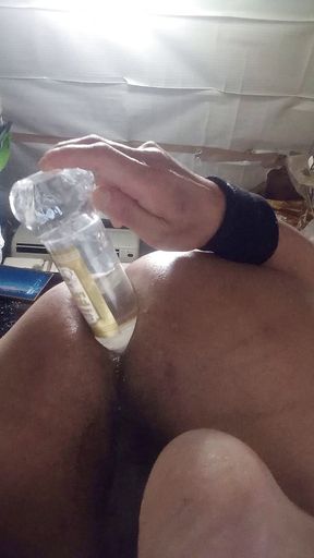 Glass dildo big enough for this ass