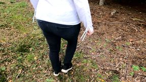 During Hiking Tour, She Gets Tit-Slapped Explicitly