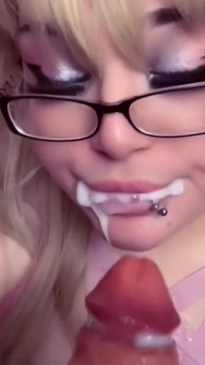 Bratty Bimbo Influencer Face Fucked by Fan