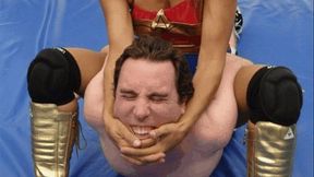 MEXICAN SUPERHEROINE - Latina Wonder Woman vs Brett (IN HIGH DEFINITION)