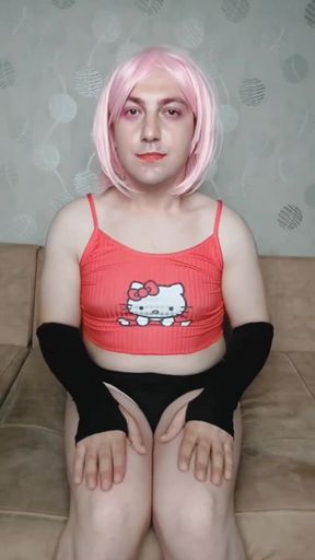 Cute Shorts Cowgirl Sissy Smooth Legs Big Booty