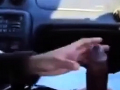 BBC gets a handjob in the car