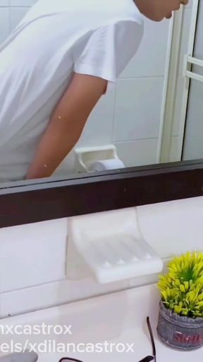 Captivating moment from &quot;Cruising straight footballer fucks young gay man in public toilet starts with condom and then&quot;