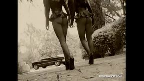 Lesbians Cassandra Wild Sophie Evans and Stephani Steel Using Toys