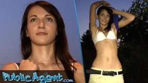Unexpected creampie for slim college girl with boyfriend