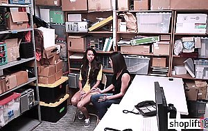 LP officer fucks skinny latina in front of her stepmom