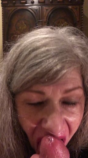 Unforgettable moment from &quot;Sexy Granny Swallows! Passionate POV Blowjob! MaXXXimumMilf&quot;