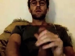 French Stud Shoots a Big Load - Amateur Webcam Solo