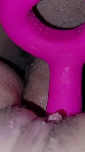 Cum Inside Girlfriend While She Has a Toy Inside Her Pussy