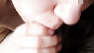 point of view Oral Sex And Destroyed Slowmotion Cum